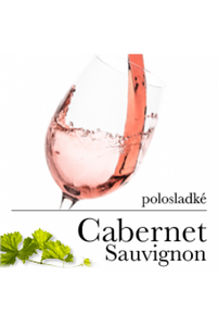 Cabernet Sauvignon rosé polosladké (stáčené včetně lahve) 2l PET