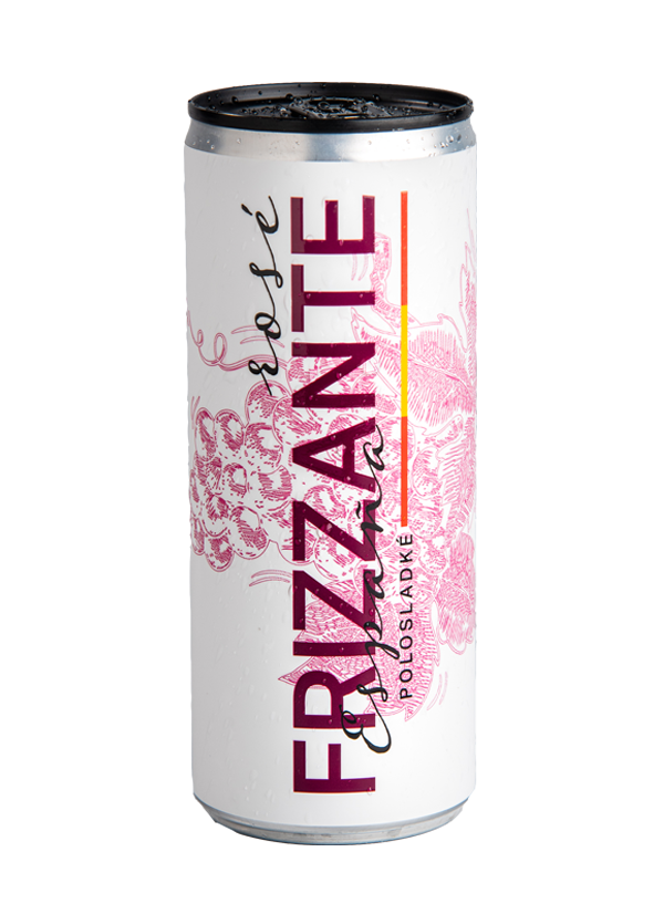 Frizzante růžové Merlot polosladké 250 ml