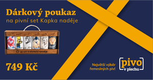 Voucher for the beer gift set Kapka naděje foundation 749 CZK