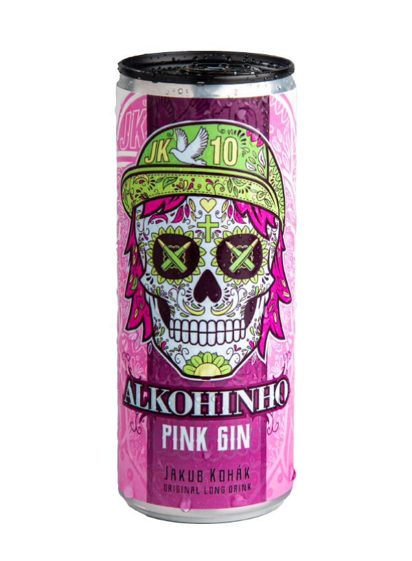 Alkohinho-Pink Gin & Tonic 7,2% alk. 250ml
